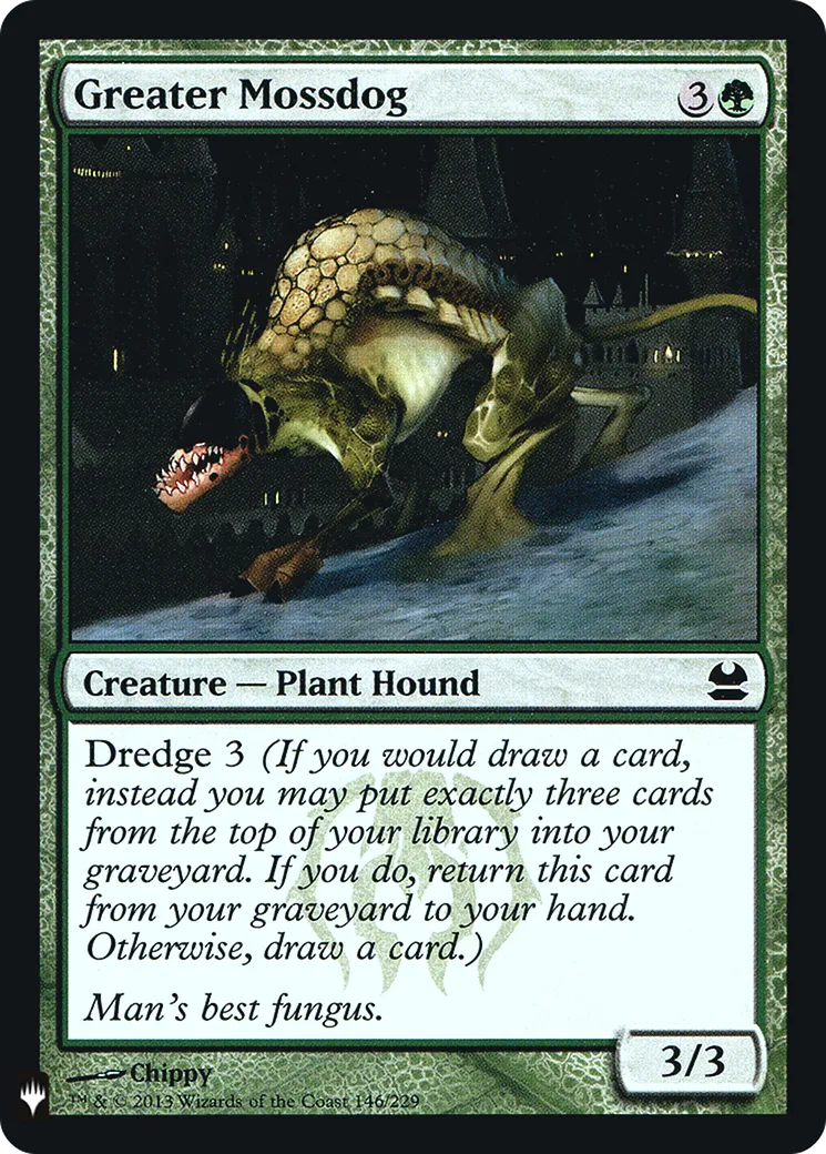 Greater Mossdog — The List — Magic: The Gathering