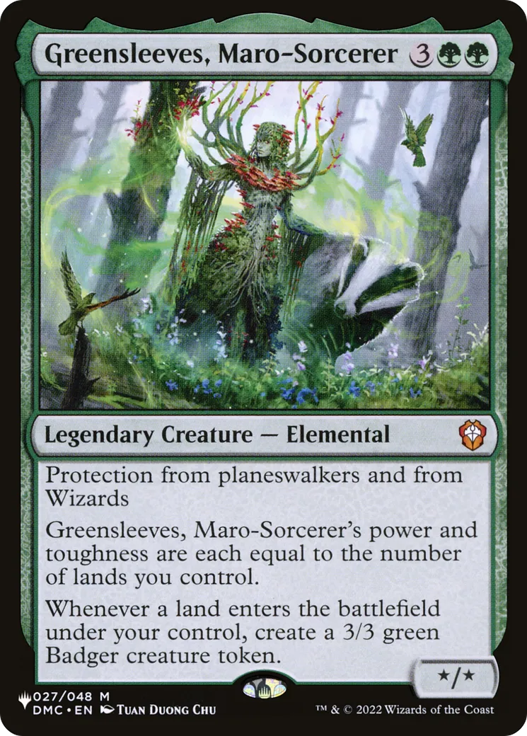 Greensleeves, Maro-Sorcerer — The List — Magic: The Gathering