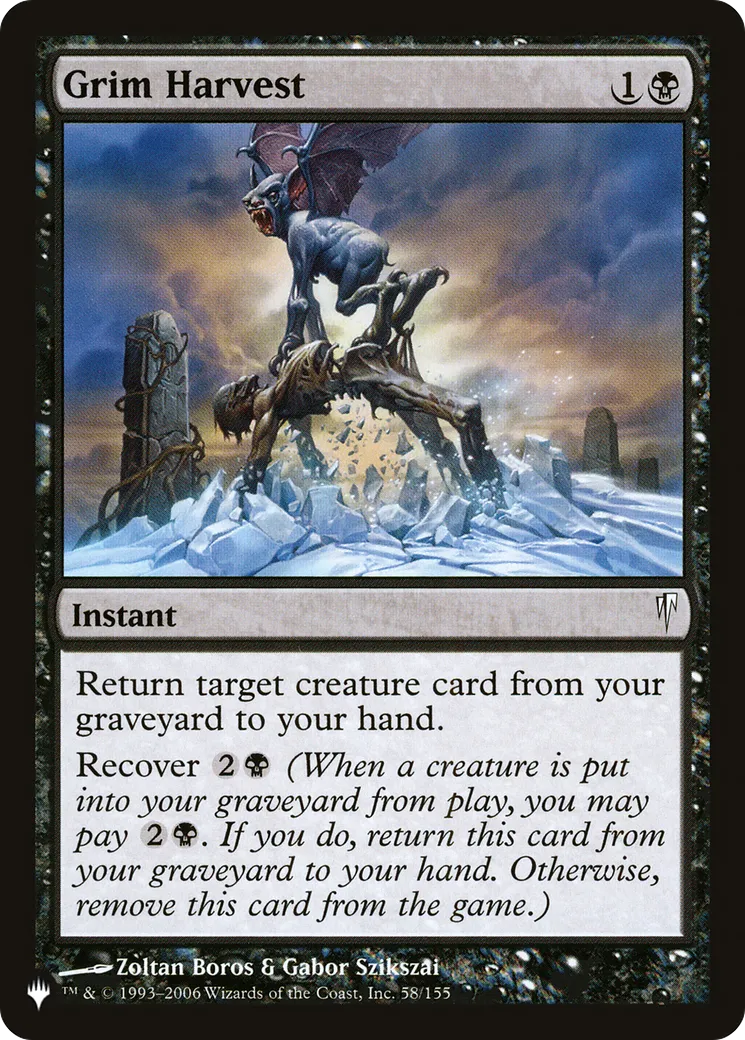 Sinistre récolte — The List — Magic: The Gathering