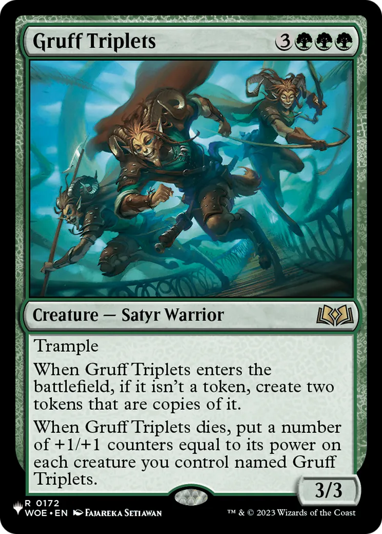 Triplés bourrus — The List — Magic: The Gathering