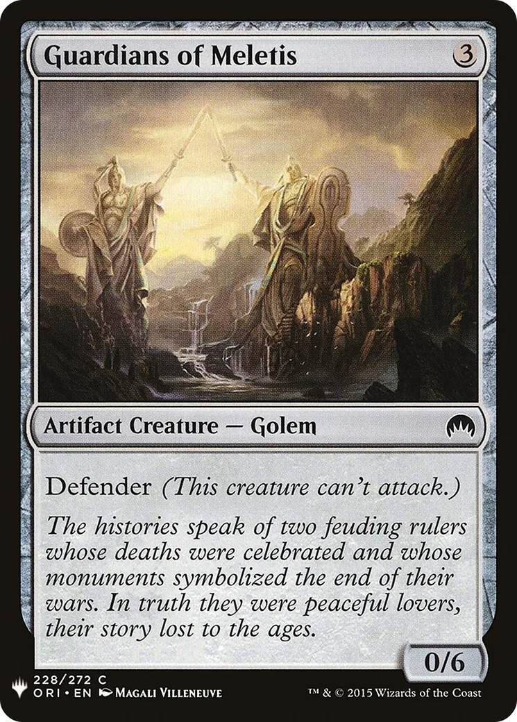 Vigiles de Mélétis — The List — Magic: The Gathering