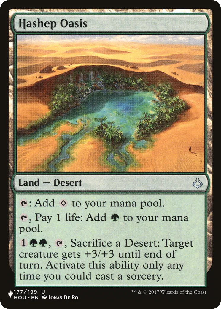 Hashep Oasis — The List — Magic: The Gathering