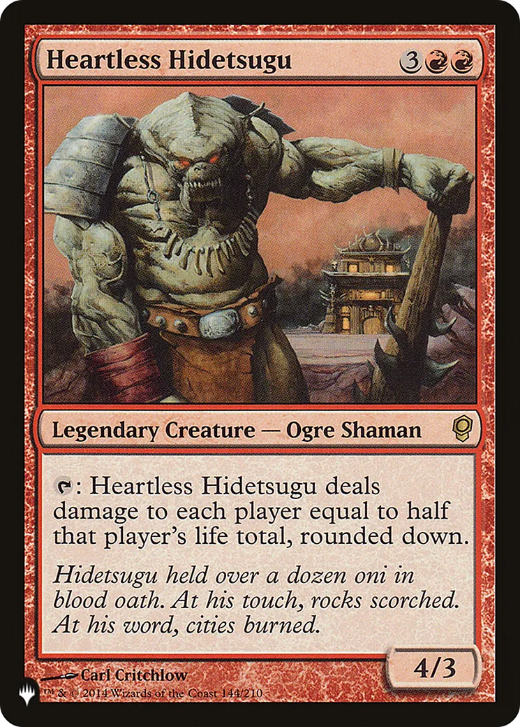 Heartless Hidetsugu from The List - Magic: The Gathering