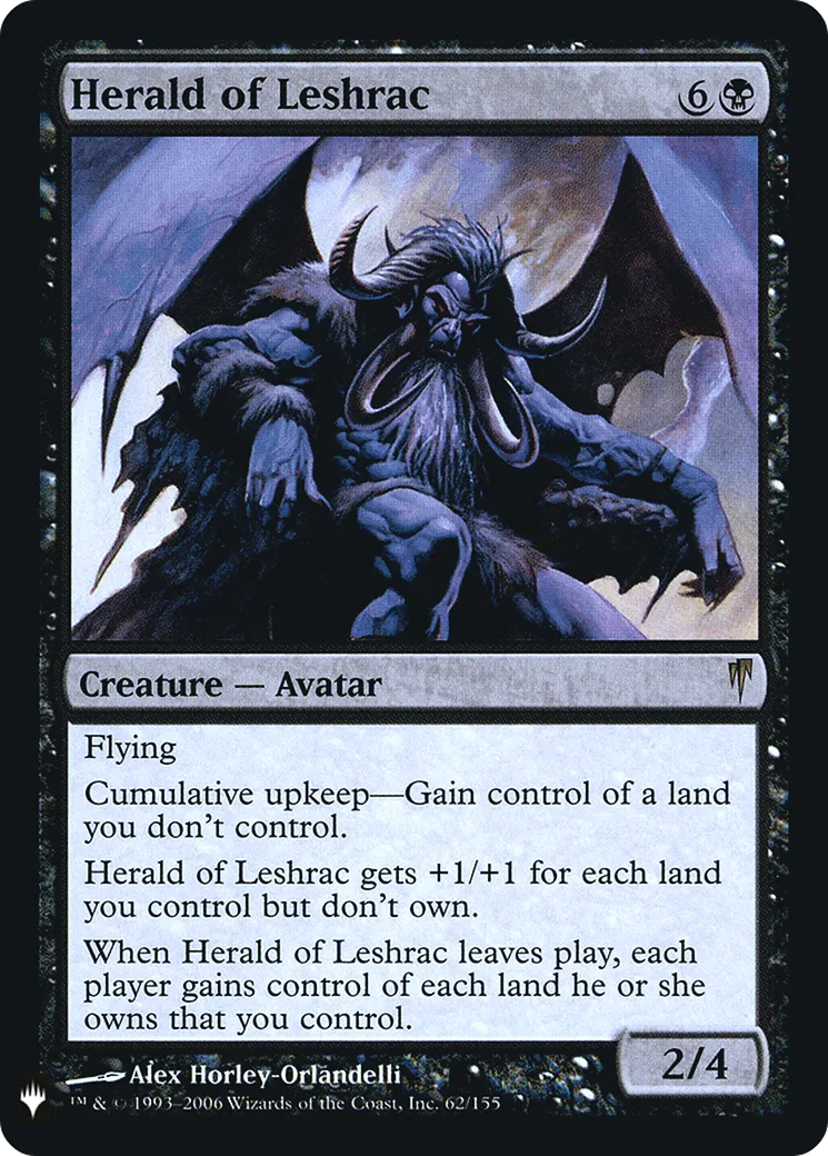 Herald of Leshrac — The List — Magic: The Gathering