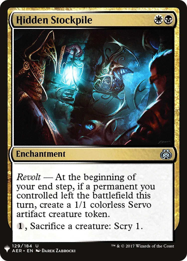 Hidden Stockpile — The List — Magic: The Gathering