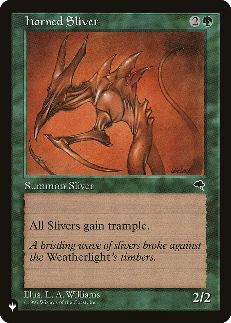 Horned Sliver — The List — Magic: The Gathering