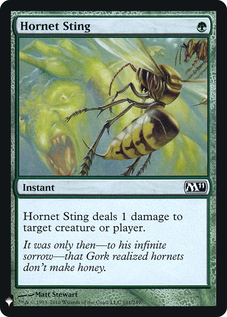 Piqûre de frelon — The List — Magic: The Gathering