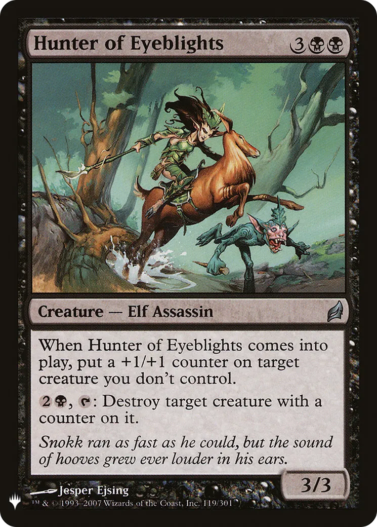 Chasseresse de dysmèles — The List — Magic: The Gathering