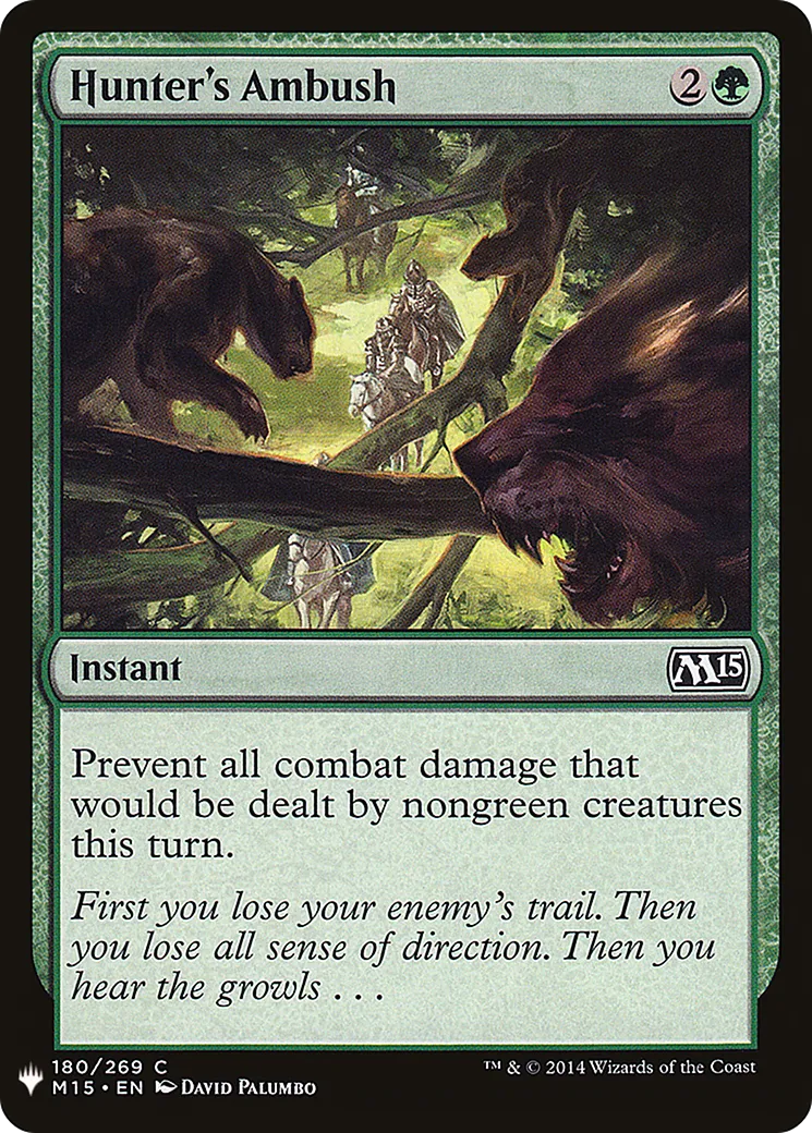Embuscade du chasseur — The List — Magic: The Gathering