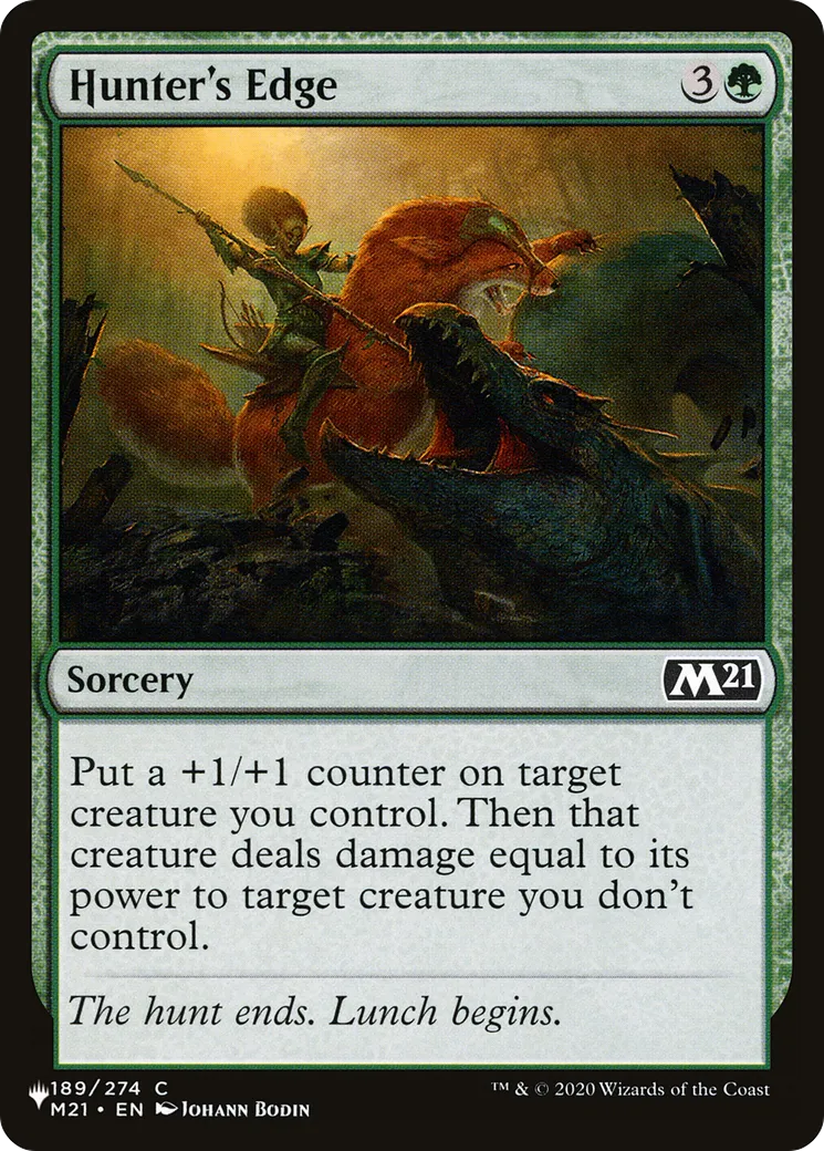 Avantage de la chasseresse — The List — Magic: The Gathering