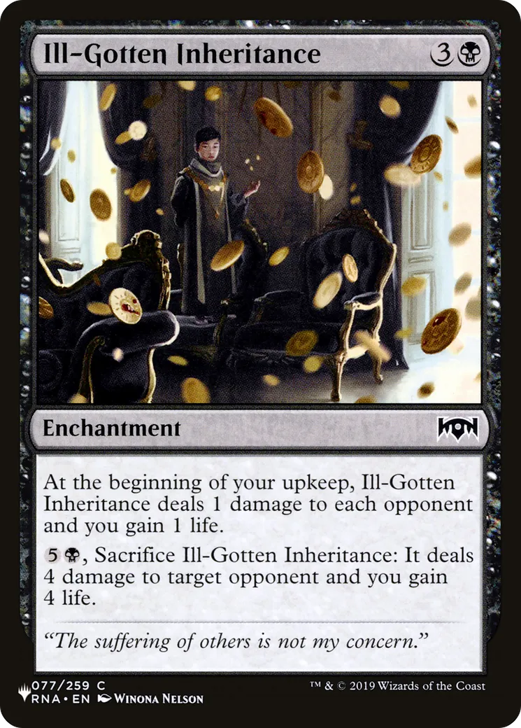 Héritage mal acquis from The List - Magic: The Gathering