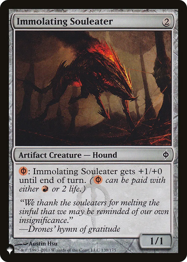 Immolating Souleater — The List — Magic: The Gathering