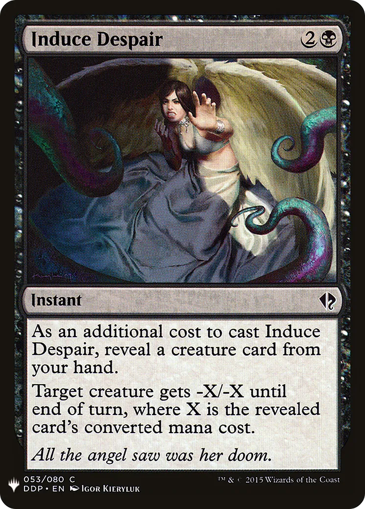 Invitation au désespoir — The List — Magic: The Gathering
