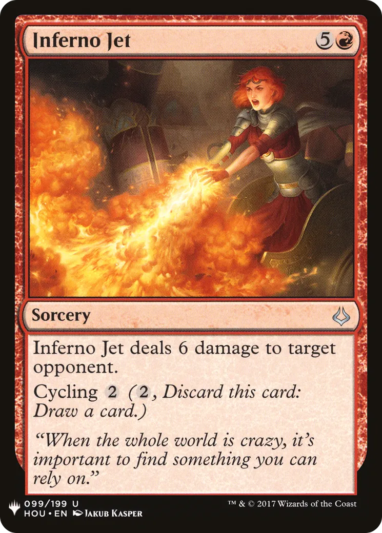 Inferno Jet — The List — Magic: The Gathering