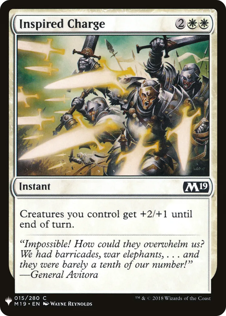 Inspired Charge — The List — Magic: The Gathering