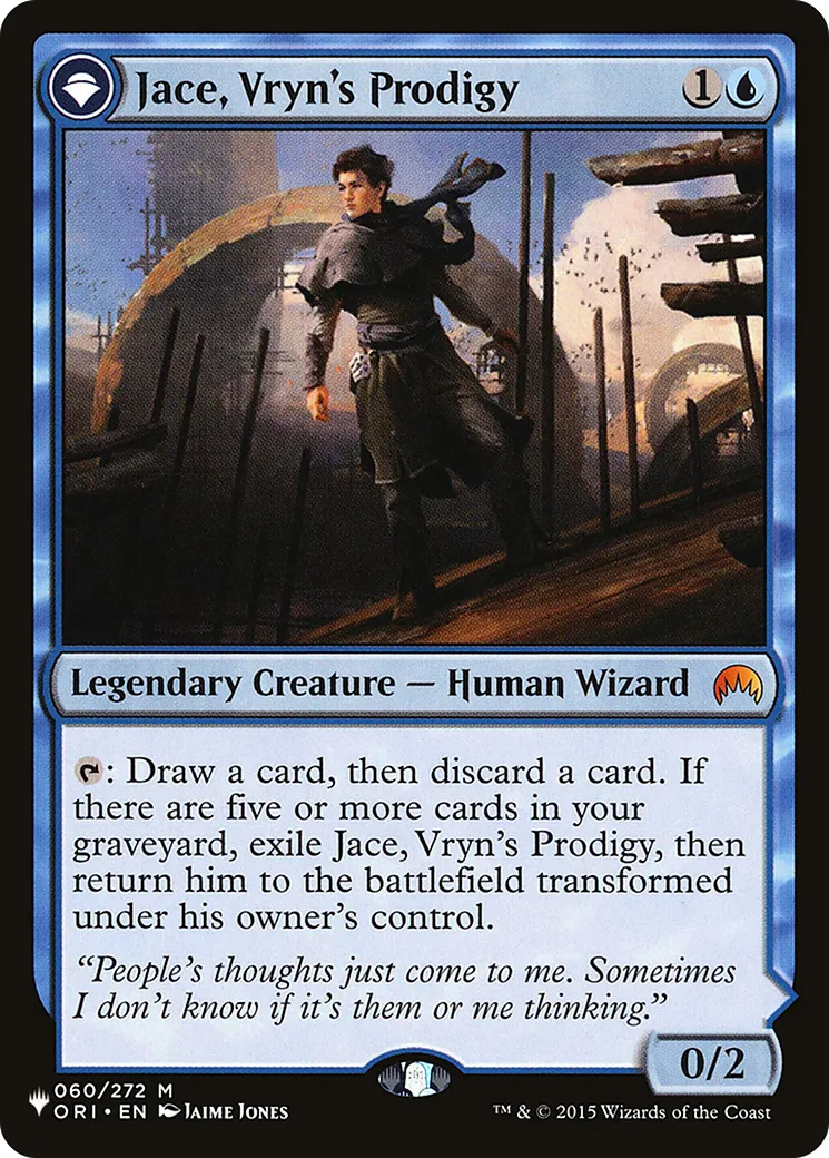 Jace, prodige de Vryn // Jace, télépathe libéré — The List — Magic: The Gathering