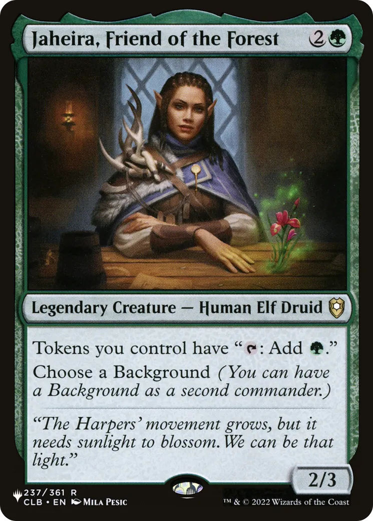 Jaheira, Friend of the Forest — The List — Magic: The Gathering