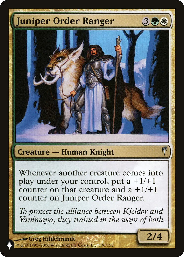 Ranger de l'Ordre du genévrier — The List — Magic: The Gathering