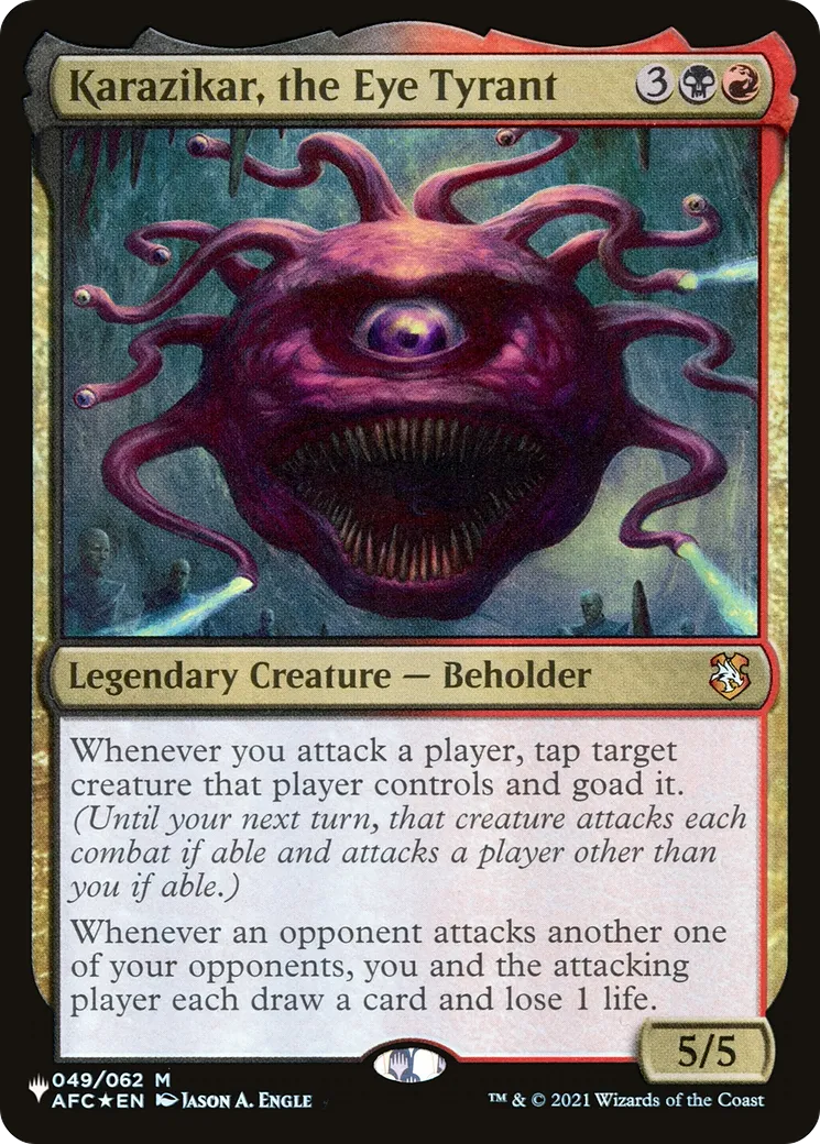 Karazikar, the Eye Tyrant from The List - Magic: The Gathering
