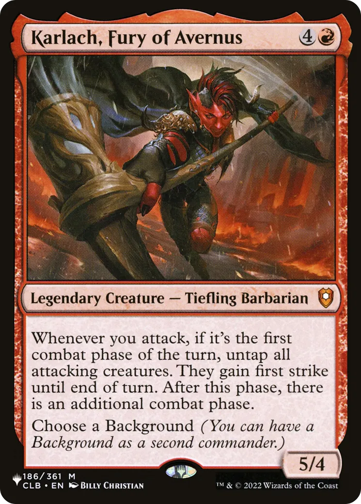 Karlach, Fury of Avernus — The List — Magic: The Gathering