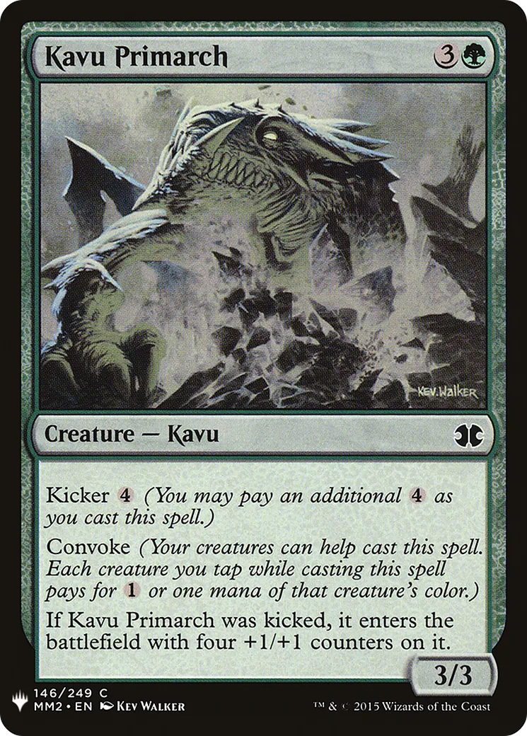 Kavu Primarch — The List — Magic: The Gathering