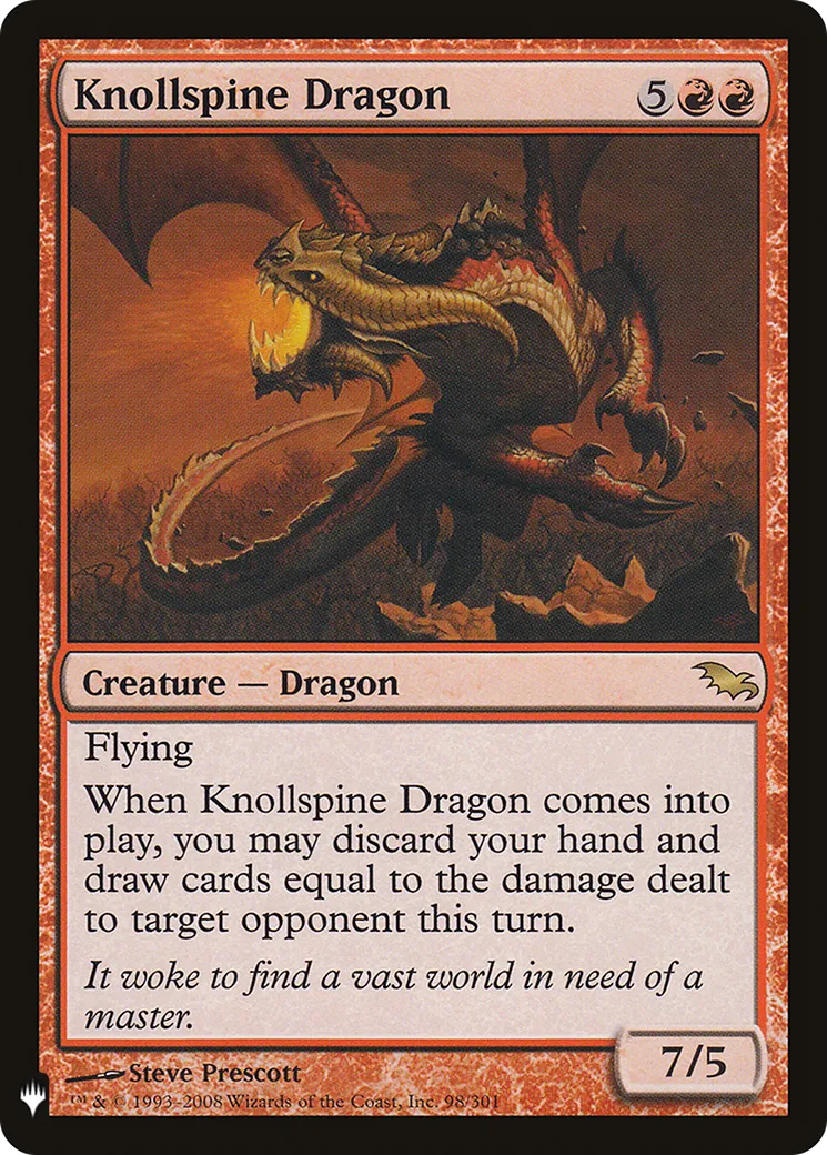 Dragon de Tertrépine — The List — Magic: The Gathering