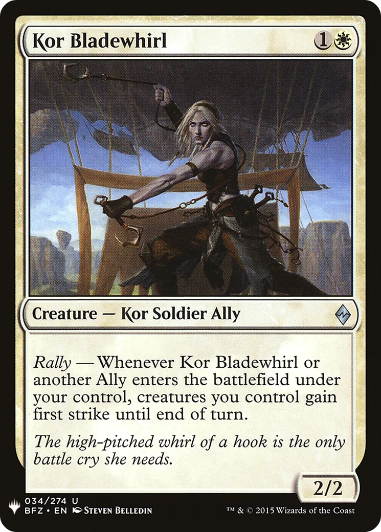 Kor Bladewhirl — The List — Magic: The Gathering