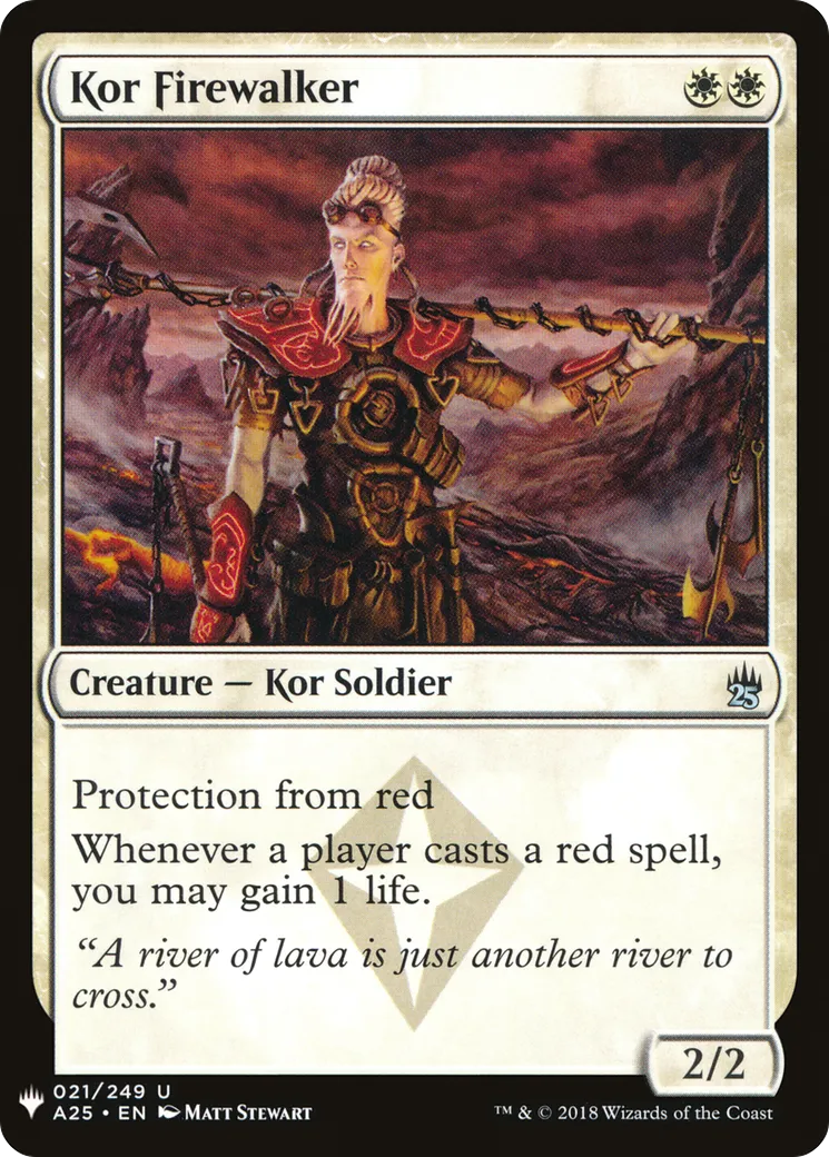Marcheur de feu kor — The List — Magic: The Gathering