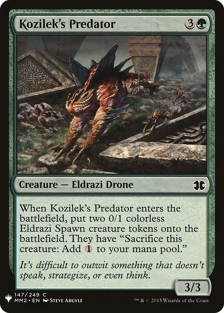 Kozilek's Predator — The List — Magic: The Gathering