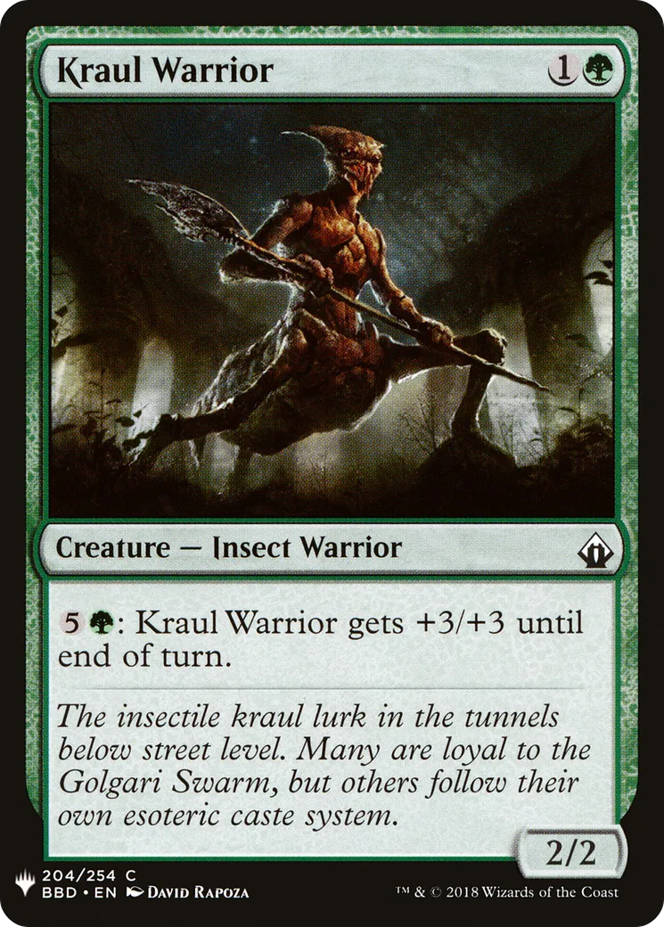 Guerrier kraul — The List — Magic: The Gathering
