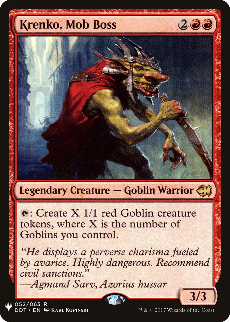 Krenko, Mob Boss — The List — Magic: The Gathering
