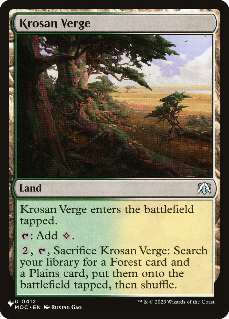 Krosan Verge from The List - Magic: The Gathering