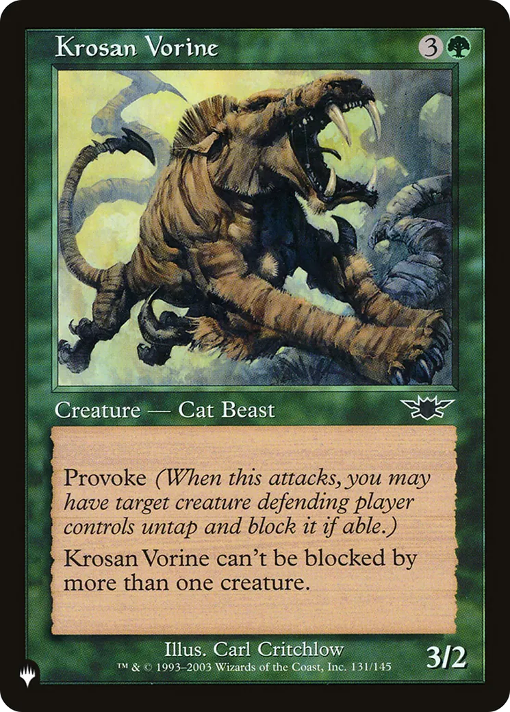 Krosan Vorine — The List — Magic: The Gathering