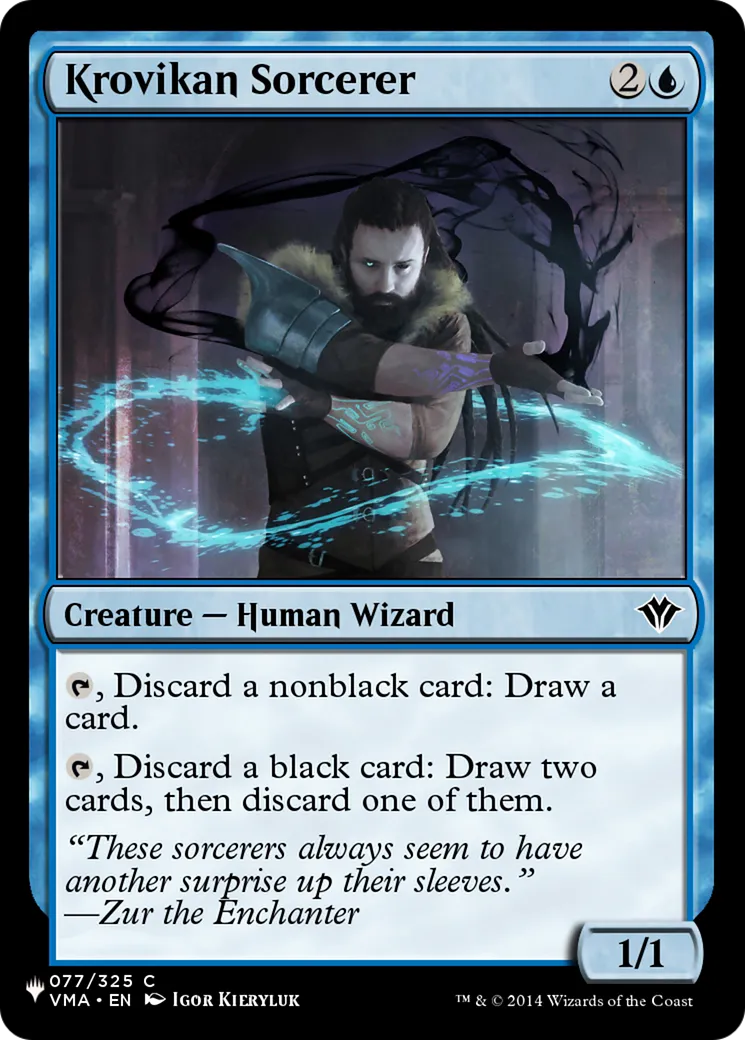 Krovikan Sorcerer — The List — Magic: The Gathering