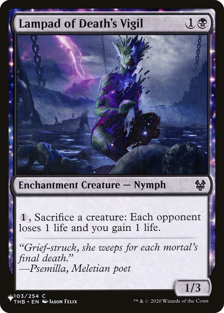 Lampad of Death's Vigil — The List — Magic: The Gathering
