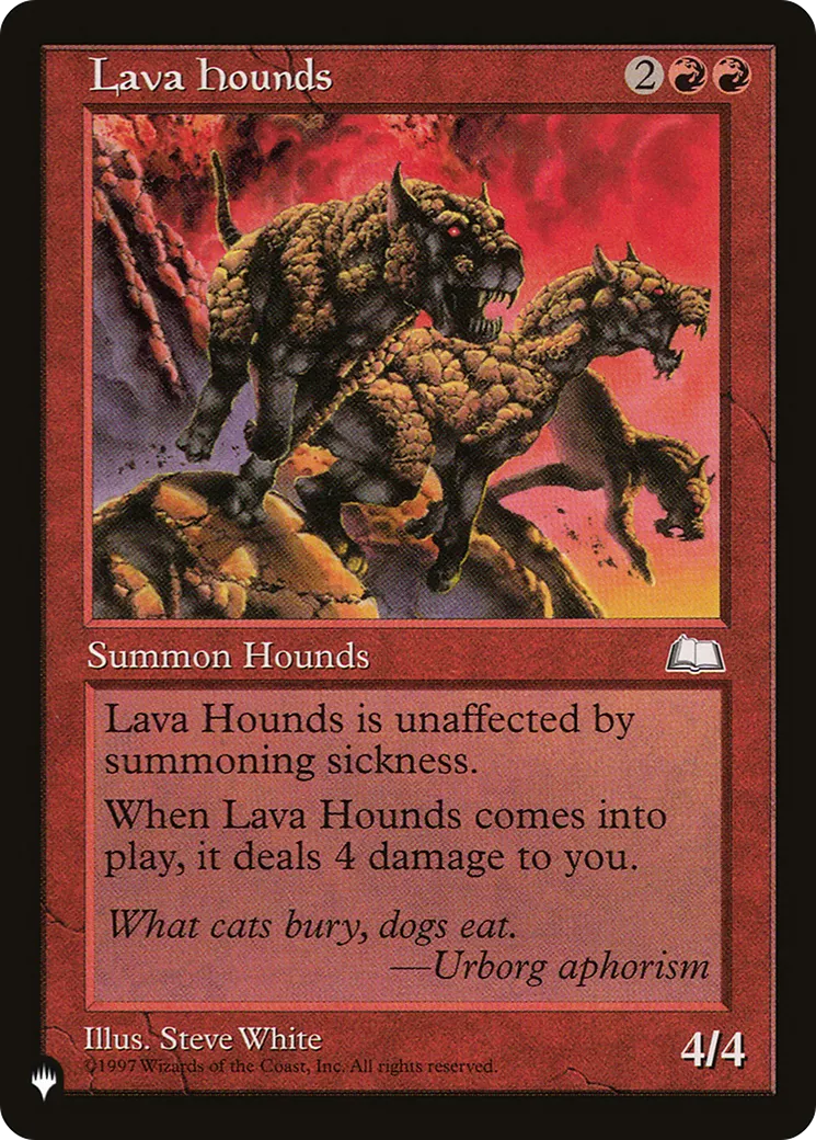 Lava Hounds — The List — Magic: The Gathering