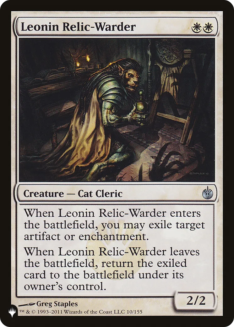 Garde-relique léonin — The List — Magic: The Gathering