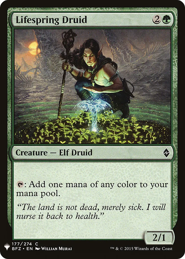 Druidesse de la sourcevie — The List — Magic: The Gathering