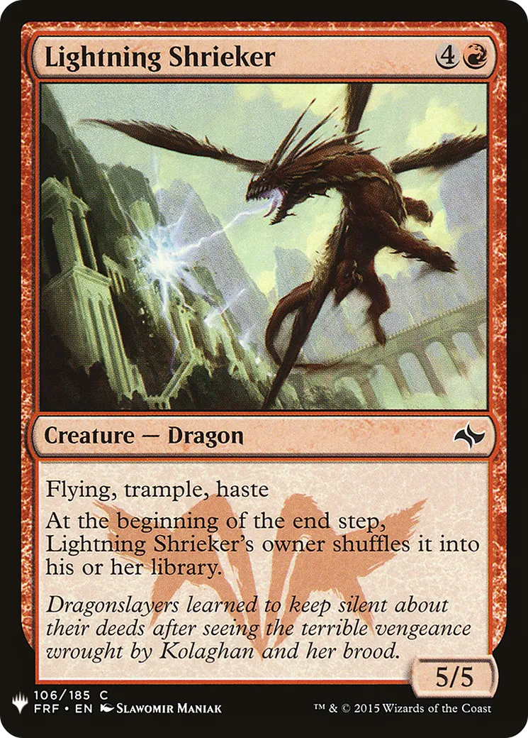 Hurleur d'éclairs — The List — Magic: The Gathering