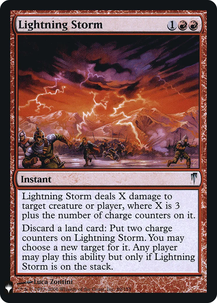 Lightning Storm — The List — Magic: The Gathering
