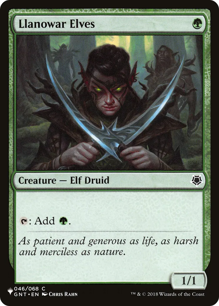 Llanowar Elves — The List — Magic: The Gathering