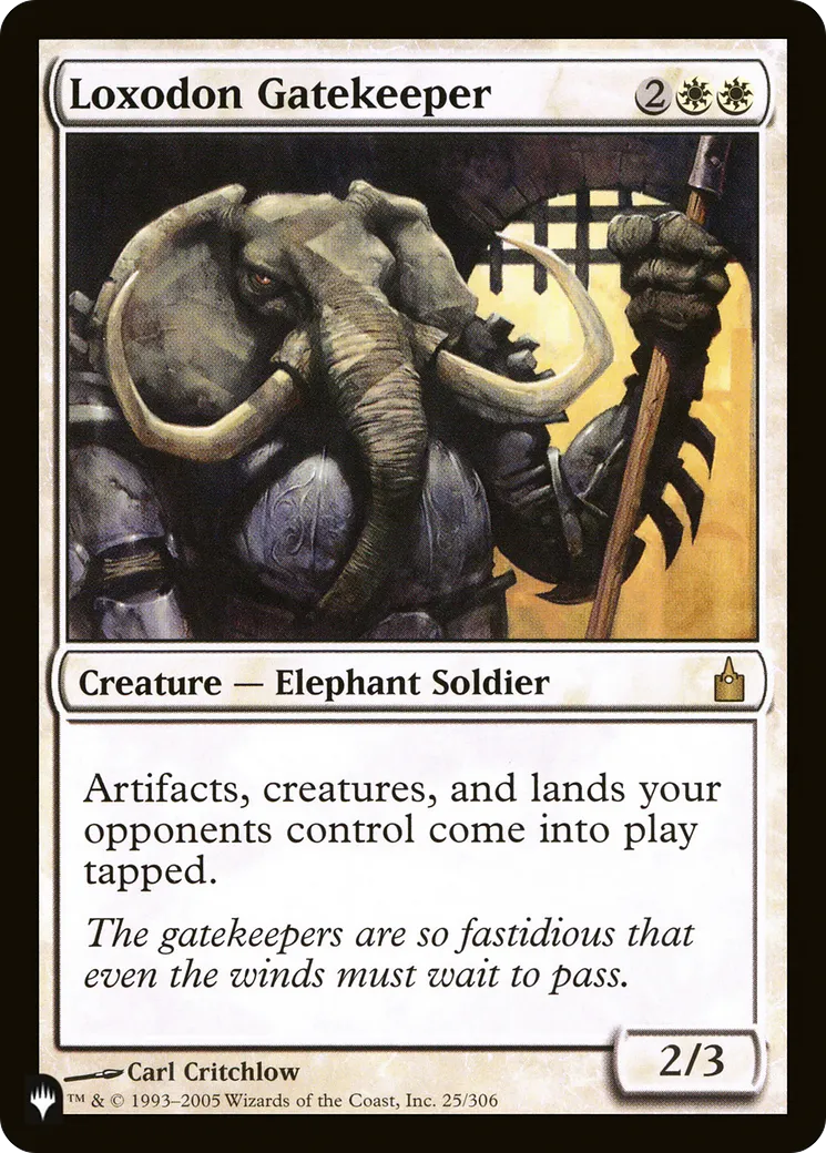 Gardien de la porte loxodon — The List — Magic: The Gathering