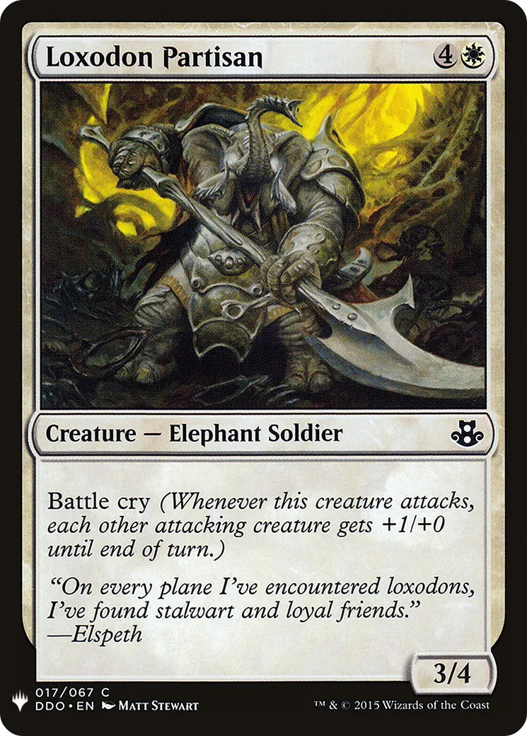 Partisan loxodon — The List — Magic: The Gathering