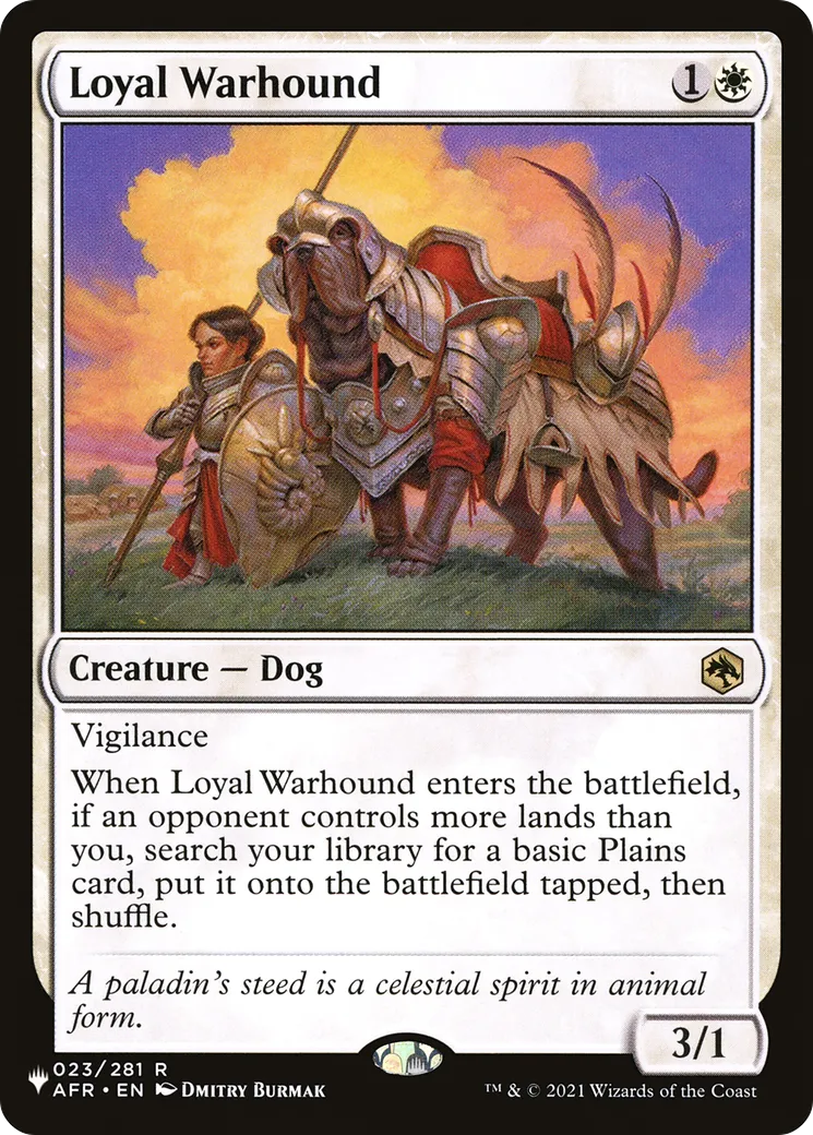 Loyal Warhound — The List — Magic: The Gathering
