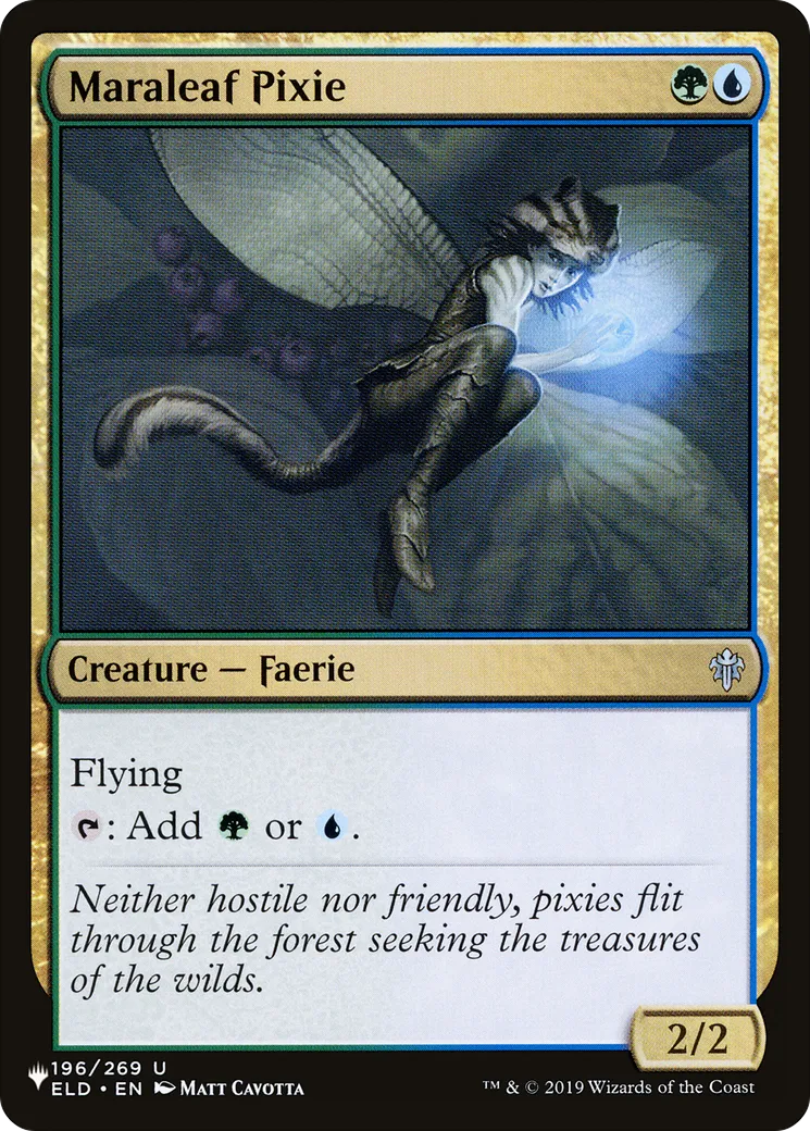 Maraleaf Pixie — The List — Magic: The Gathering