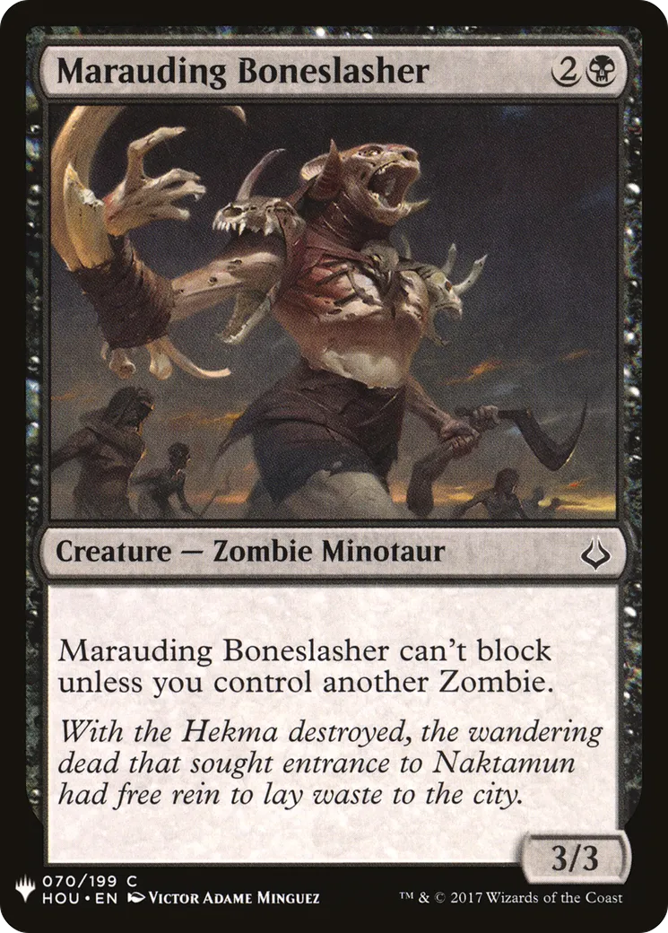 Balafreur d'os en maraude — The List — Magic: The Gathering