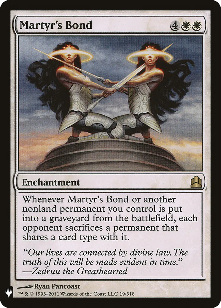 Lien du martyr — The List — Magic: The Gathering
