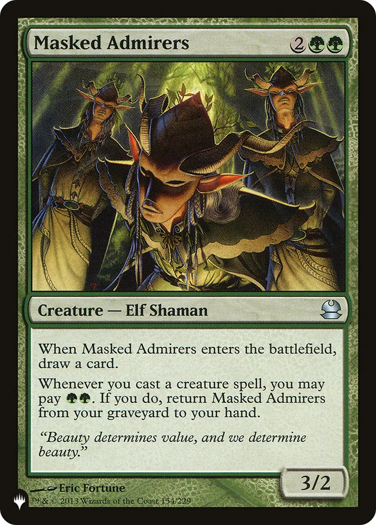 Masked Admirers — The List — Magic: The Gathering