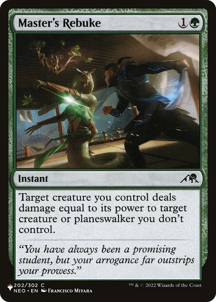 Master's Rebuke — The List — Magic: The Gathering