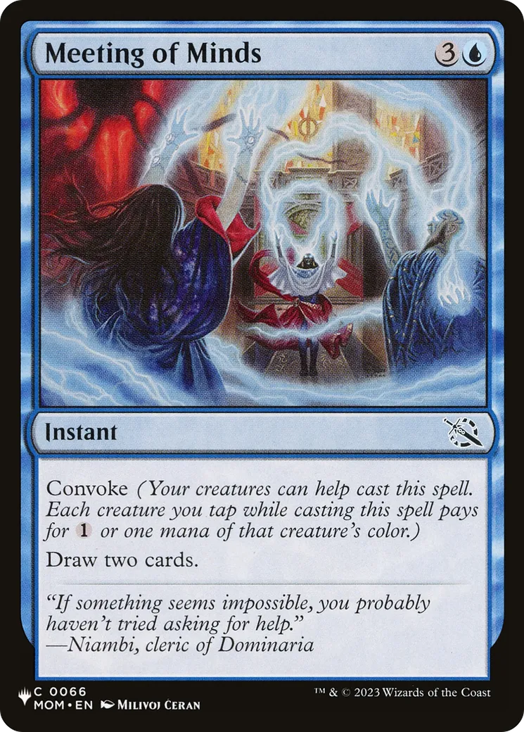 Meeting of Minds — The List — Magic: The Gathering